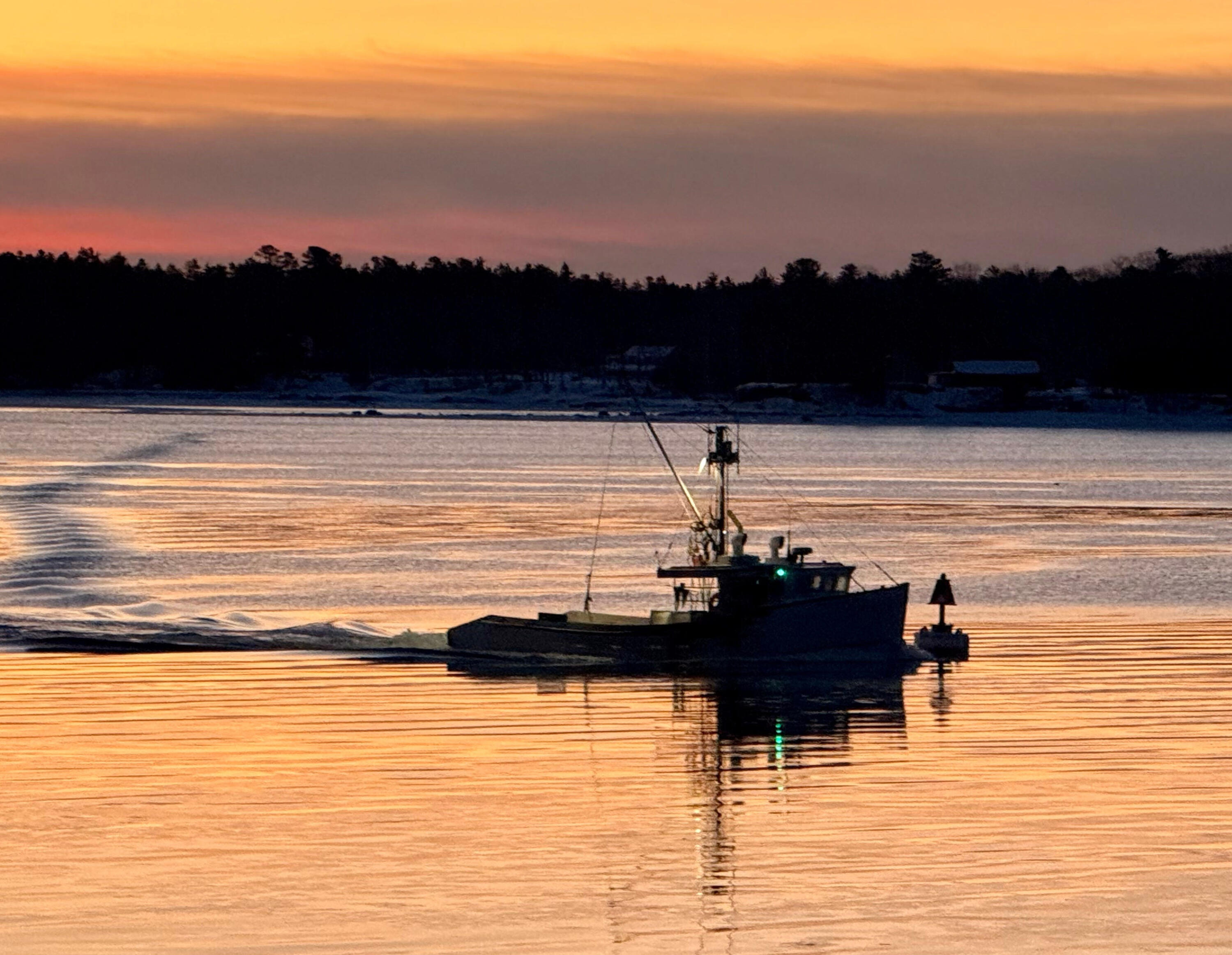 Lobstering at dawn, Littlejohn Island Maine